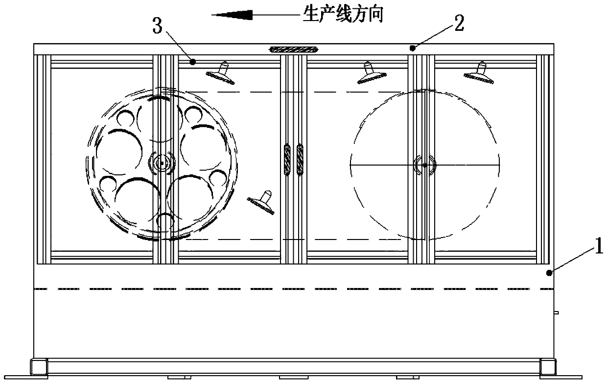 A pulling device for secondary coating of high-speed optical fiber