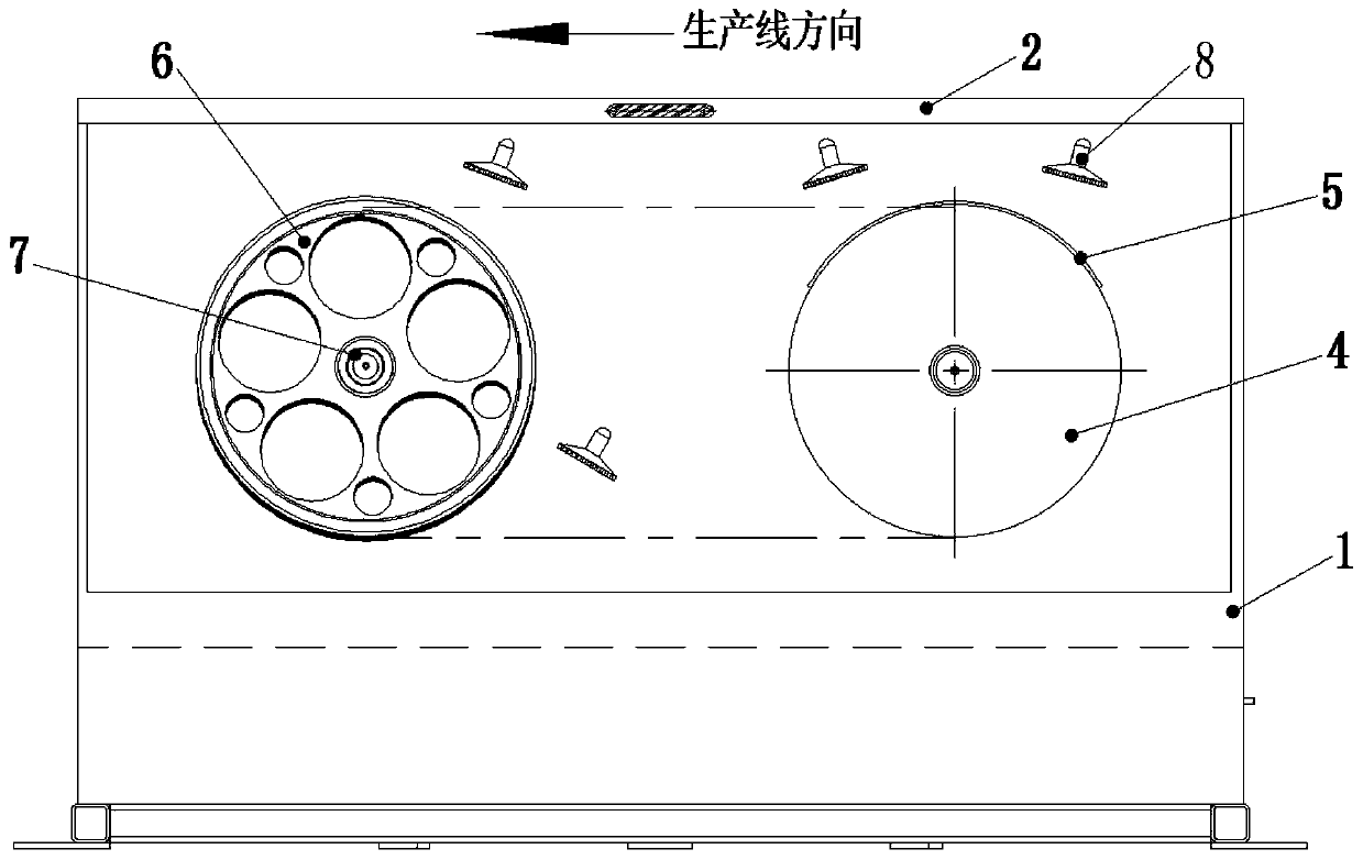 A pulling device for secondary coating of high-speed optical fiber