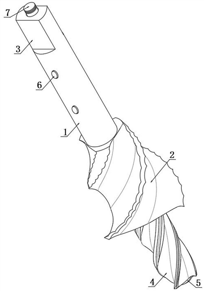 Cutter for machining impeller of aero-engine