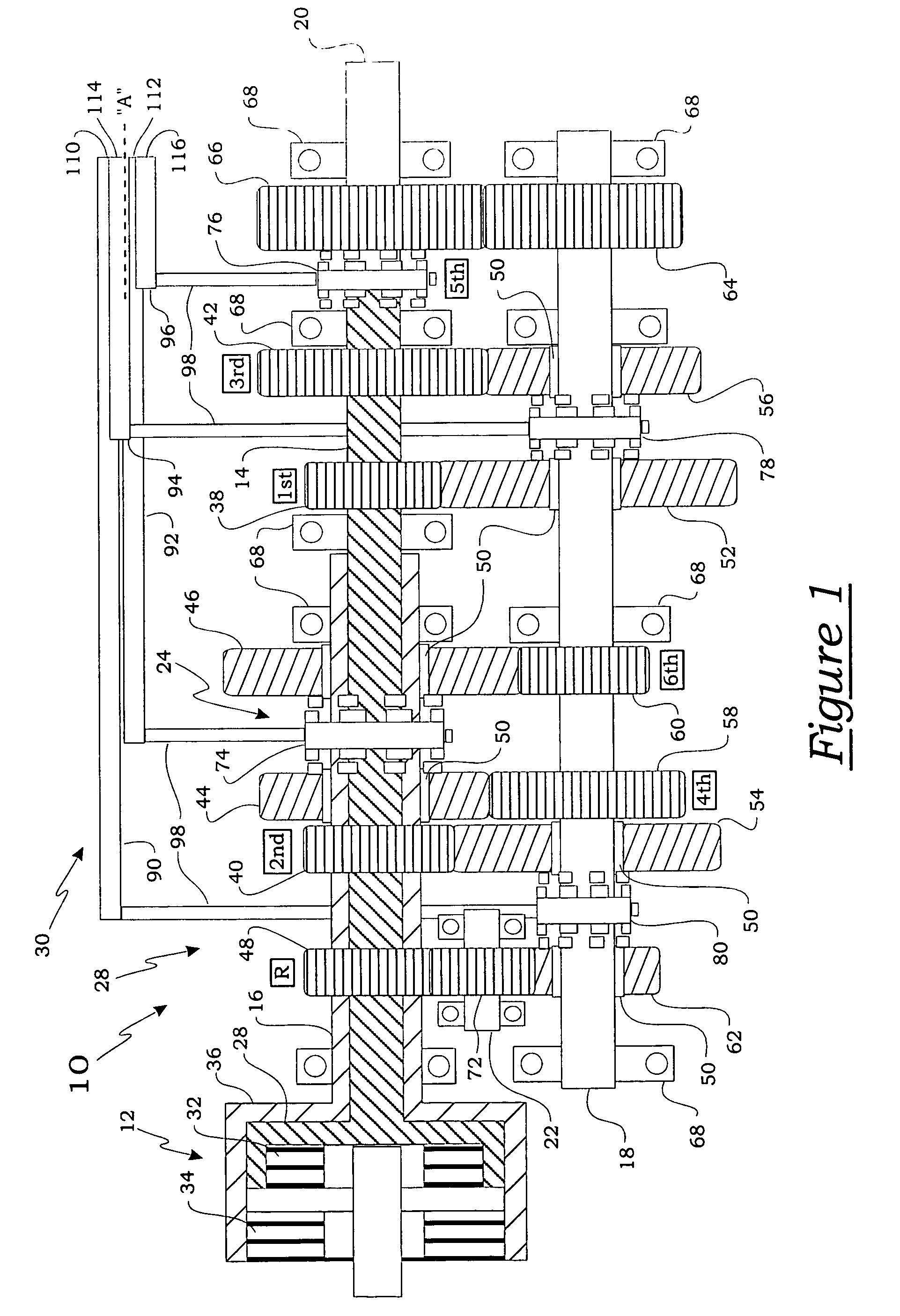 Transmission having an electro-mechanical gear actuation system