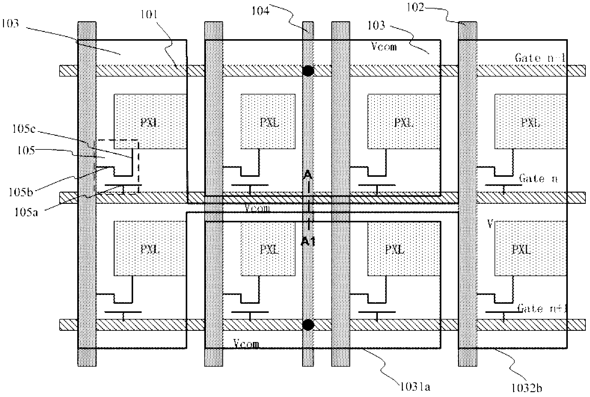 Capacitor-embedded touch screen and capacitor-embedded displaying device