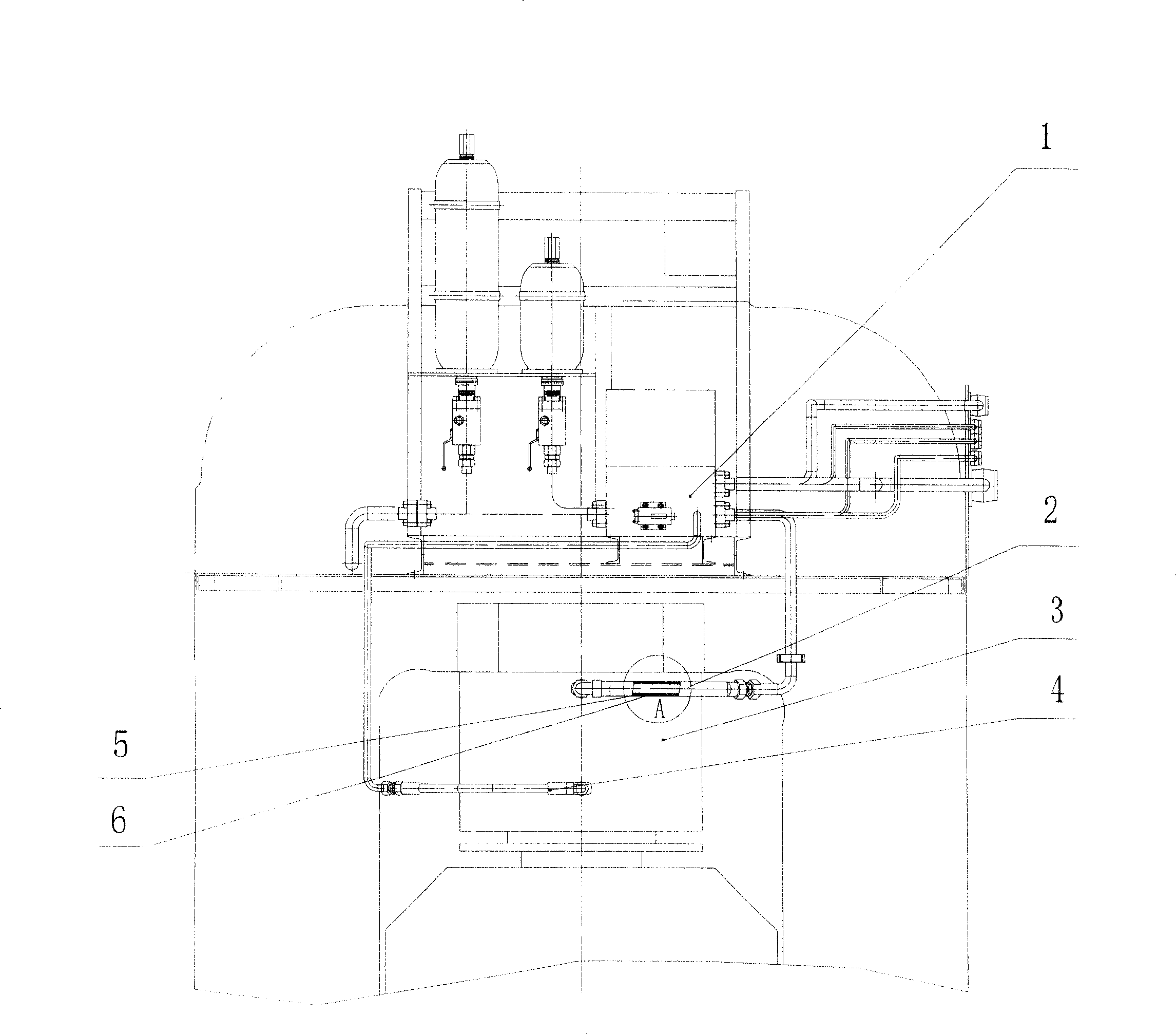 Method of raising response frequency of high pressure servo system in rolling machine