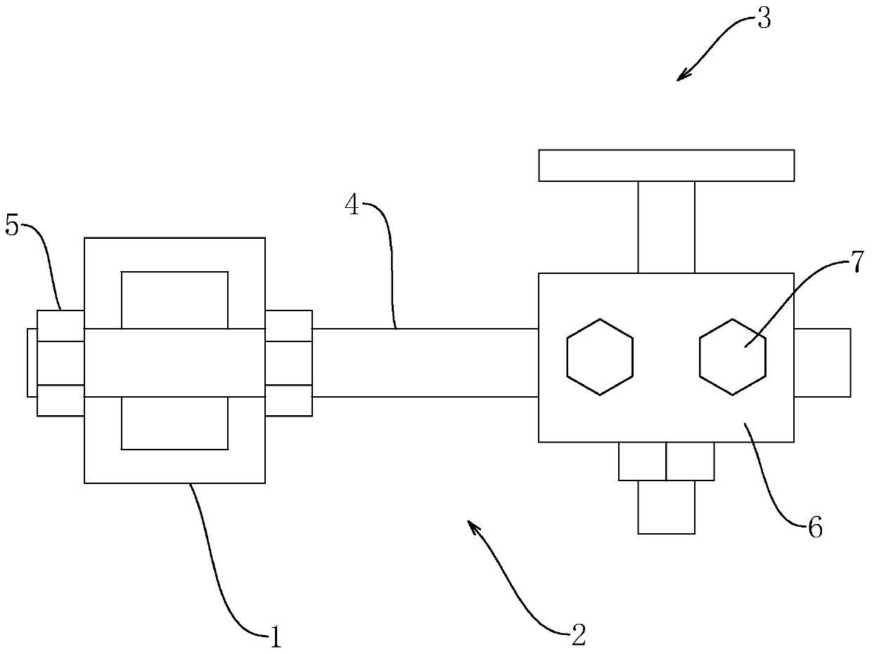 Glass pedal connection device and mounting method thereof