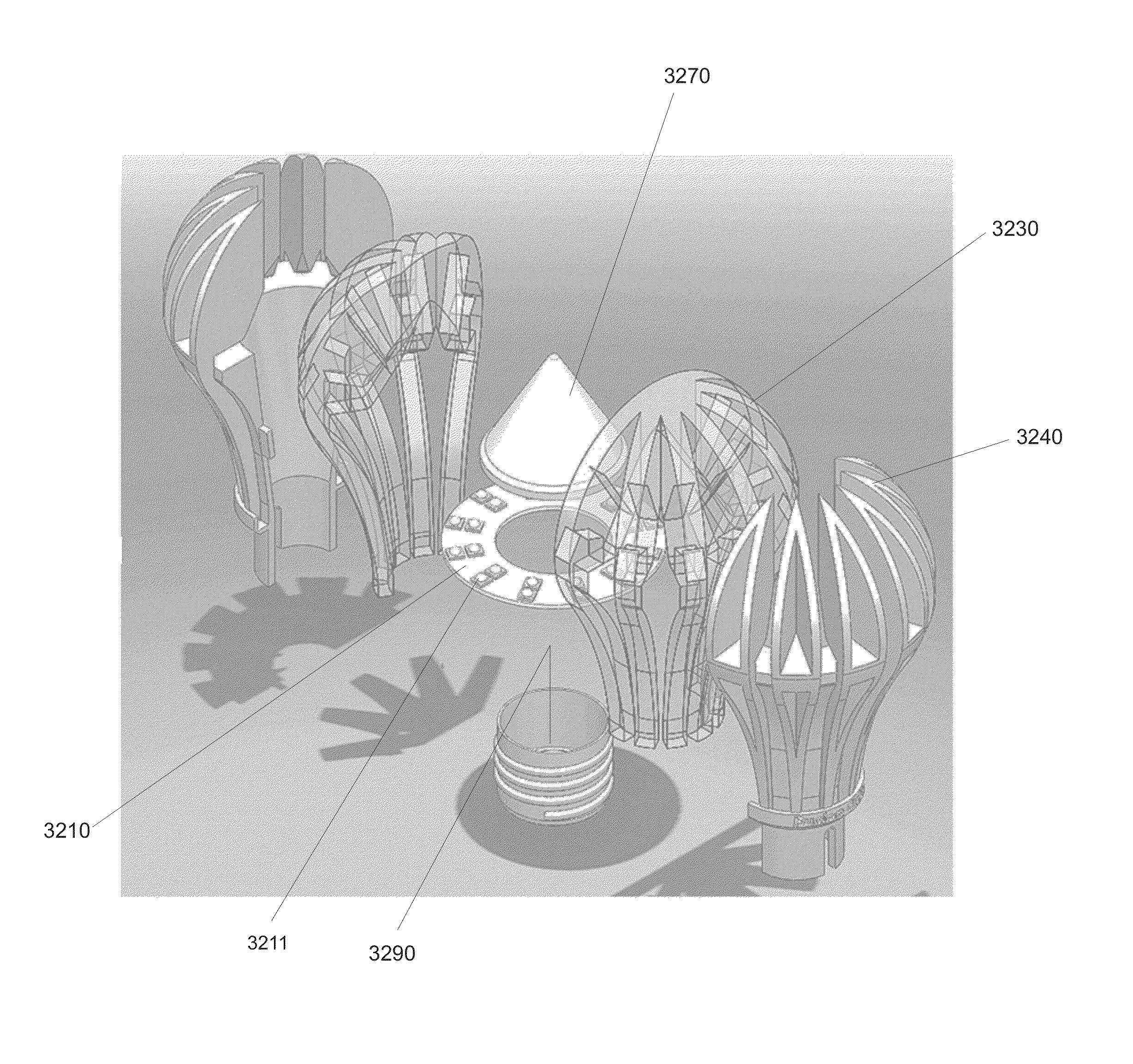 Spline optic and lighting device