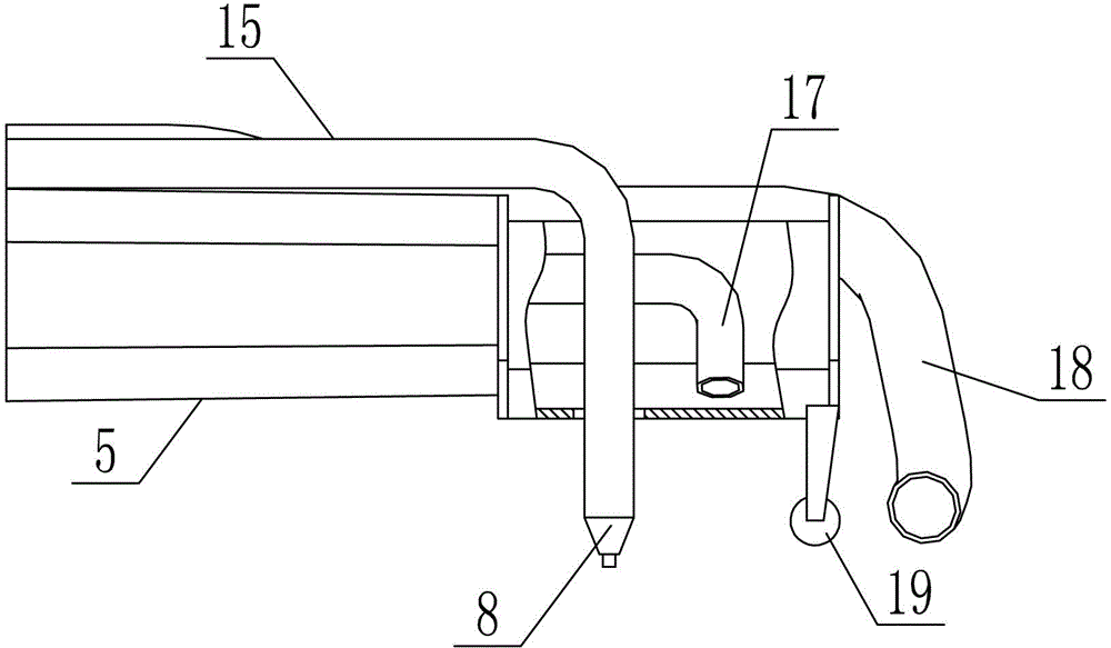 Automatic submerged arc welding device for longitudinal seams in steel tubes