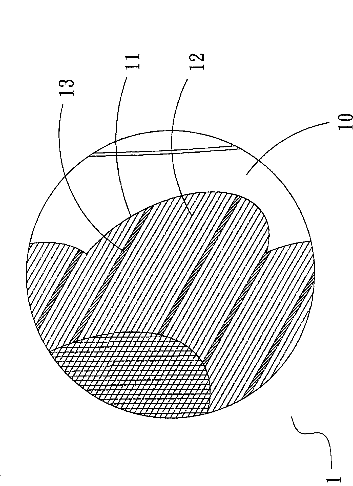 Anti-counterfeiting identification mark formed by composite fibers