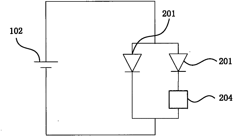 Light emitting diode module for forming white light