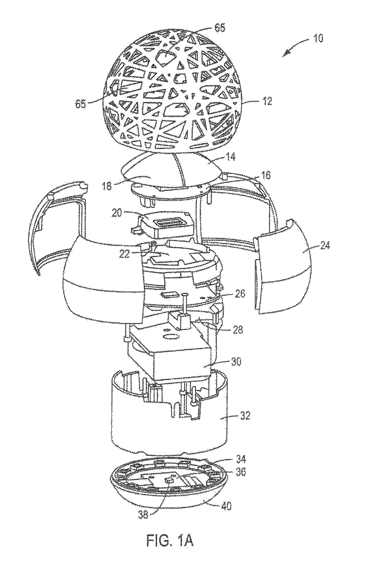 Monitoring device with voice interaction