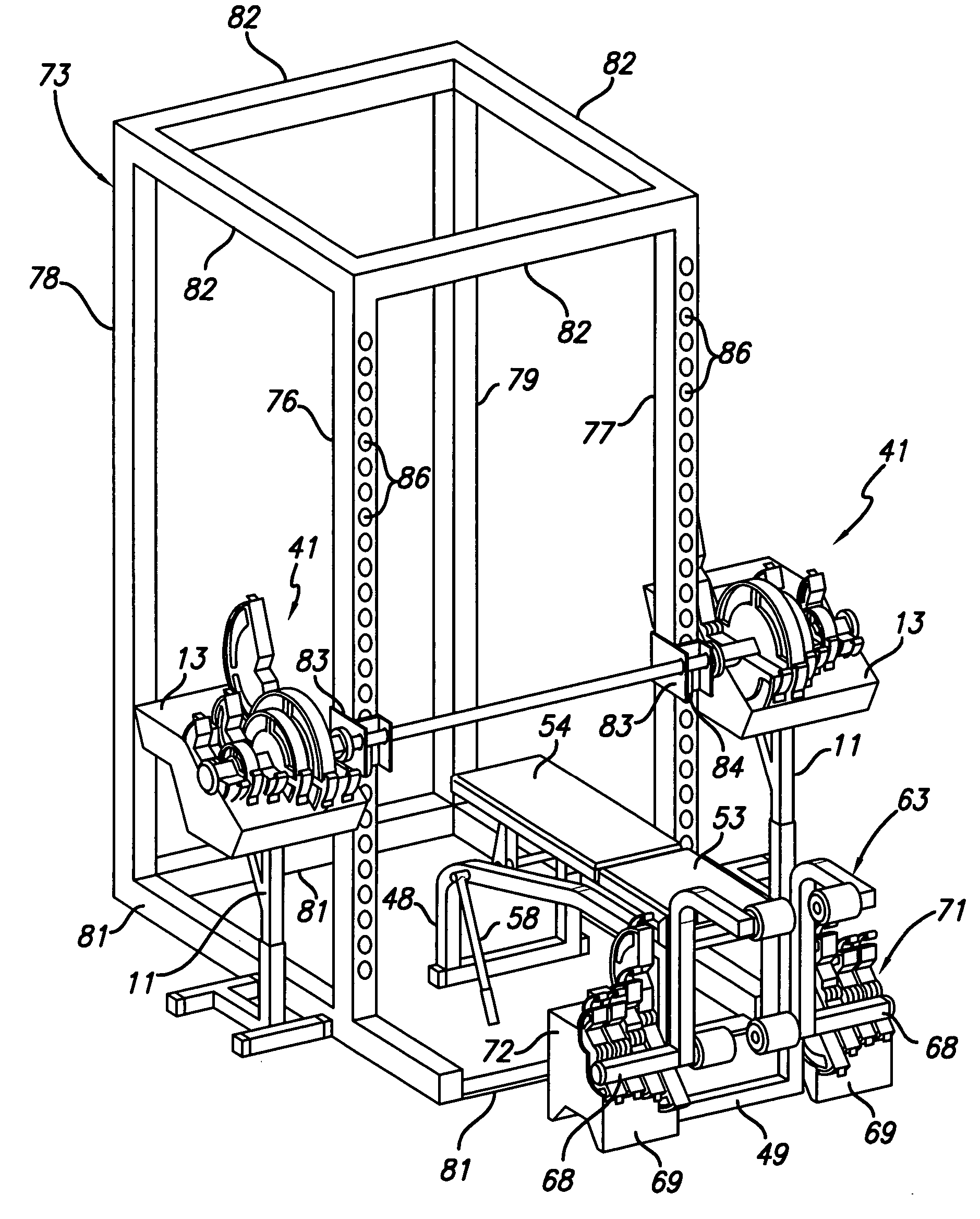 Weightlifting system for doing leg presses