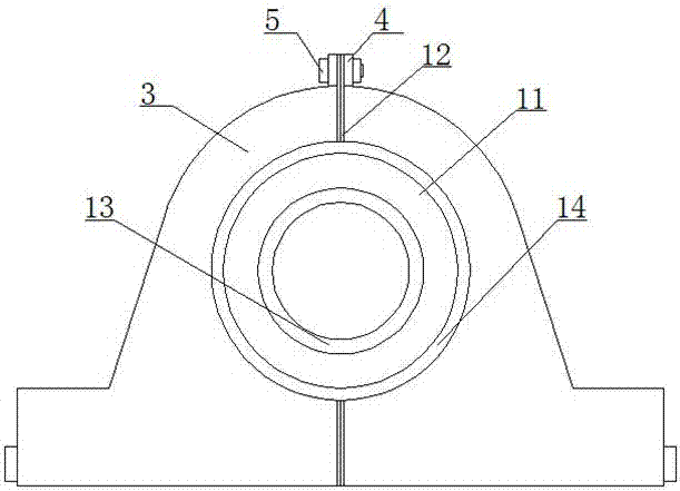 Bearing seat with waterproof outer frames