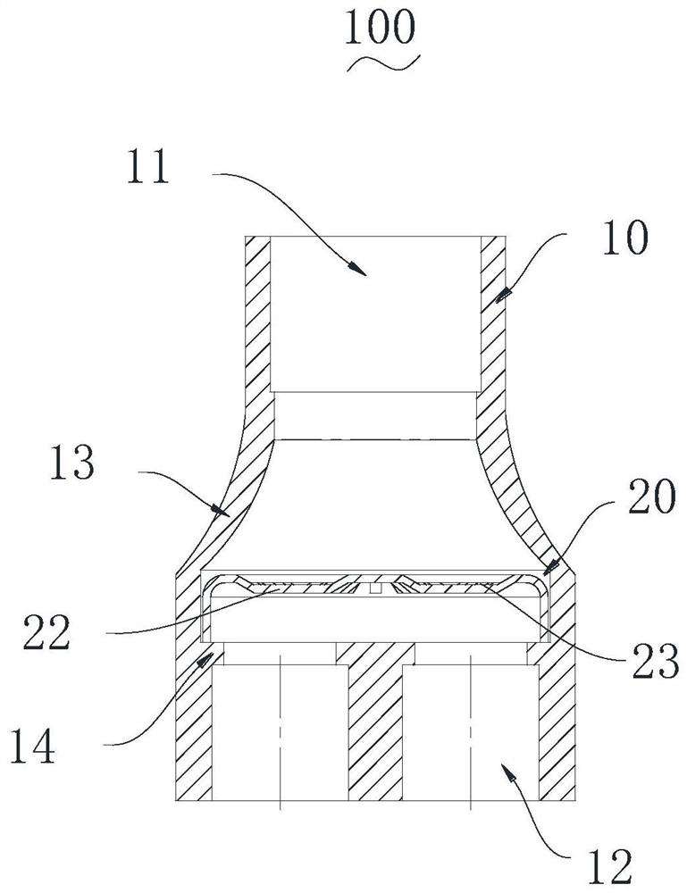 Liquid separation device and heat exchange system with liquid separation device