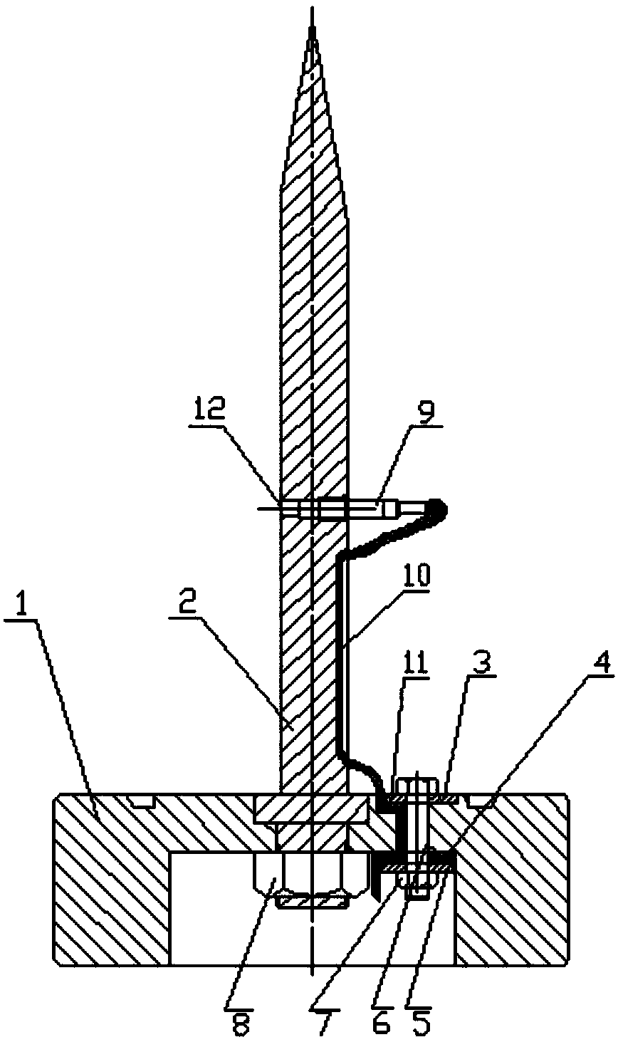 A shock wave free-field pressure measurement structure for shock tube calibration