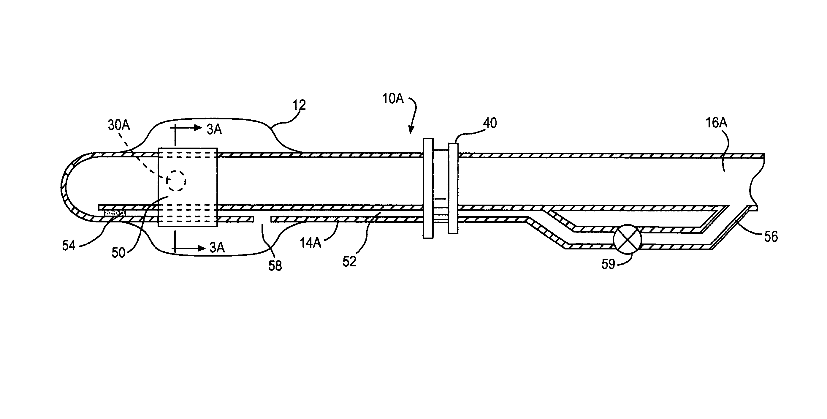 Retrograde cannula having automatically inflatable balloon