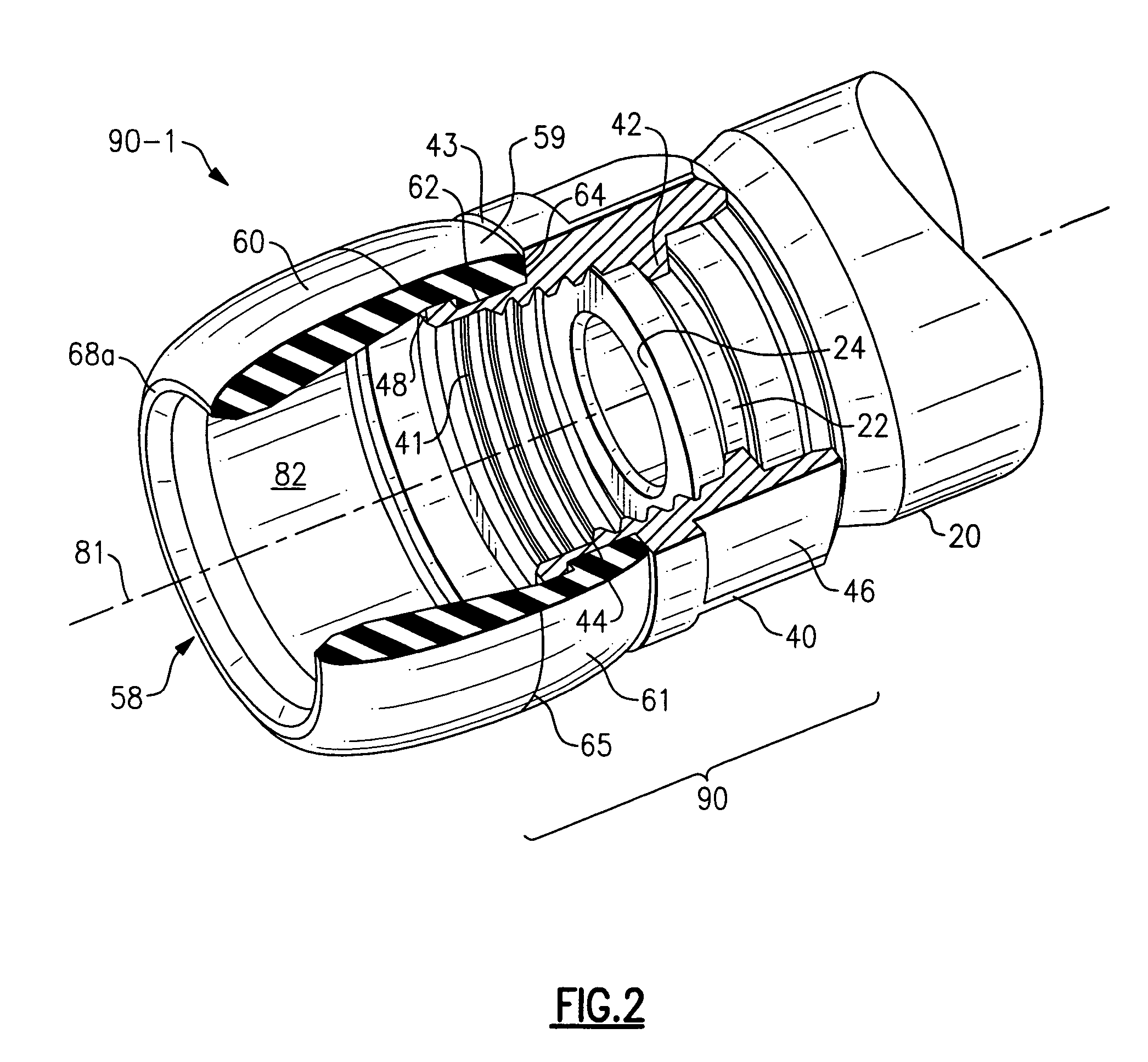 Nut seal assembly for coaxial connector