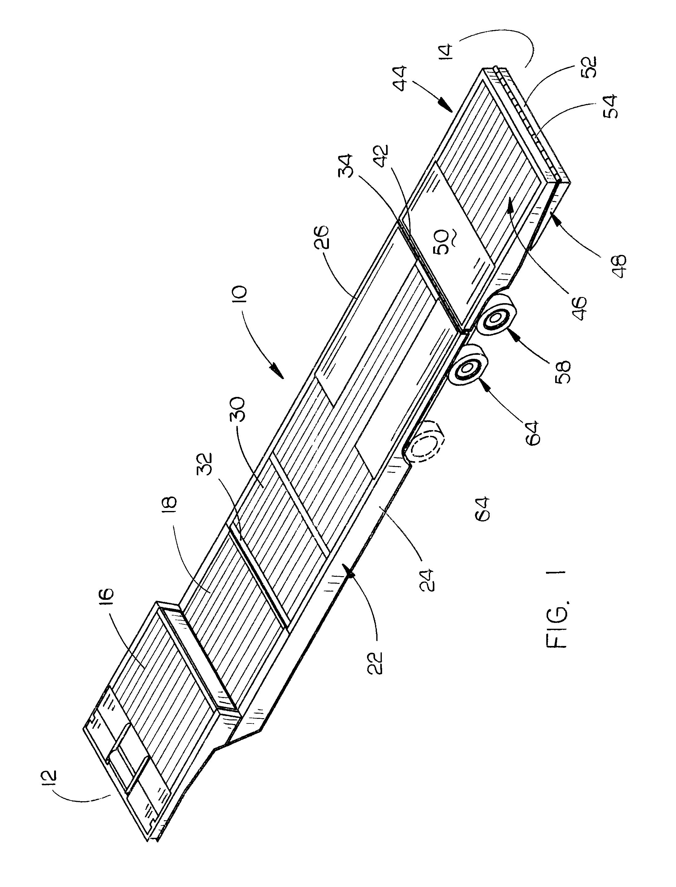 Hydraulic tail trailer