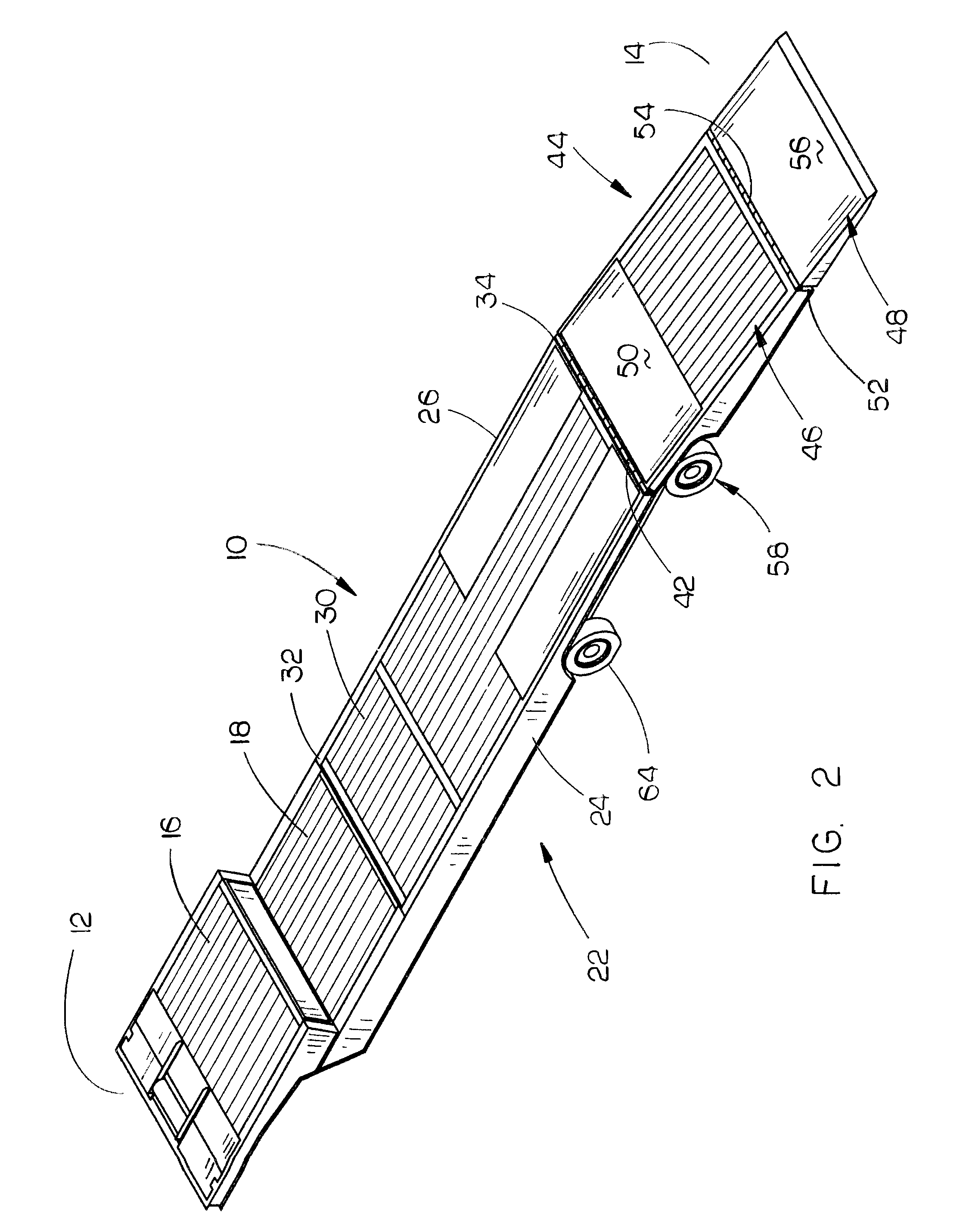 Hydraulic tail trailer