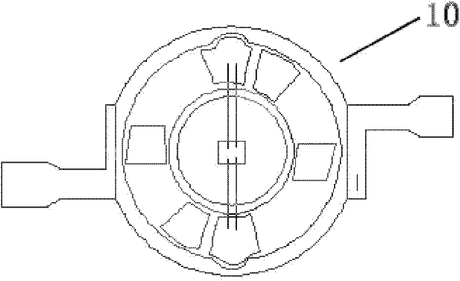 High-power LED (Light Emitting Diode) encapsulating structure