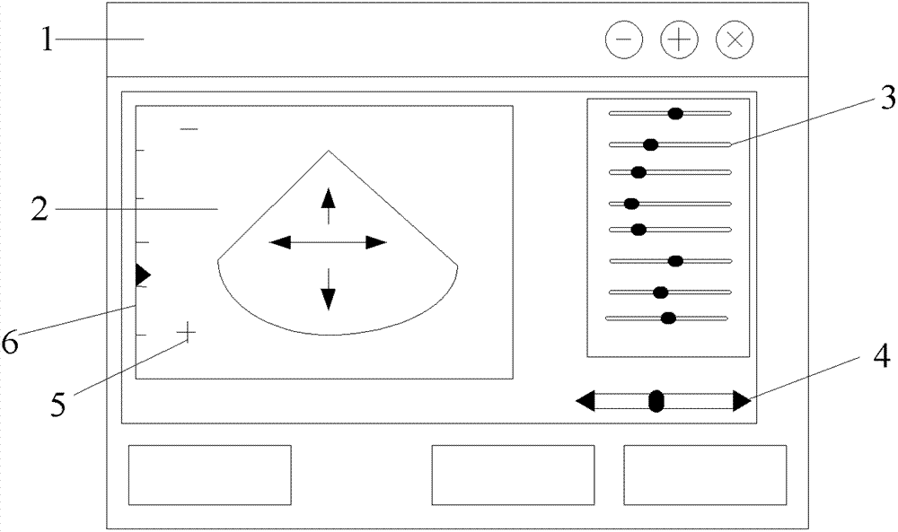 Ultrasonic diagnostic equipment with touch screen and parameter adjusting method thereof