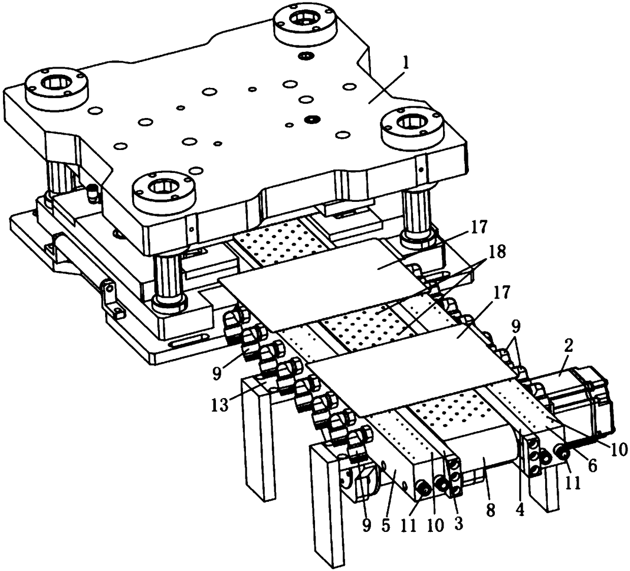 Entering air-flotation type belt conveying mechanism