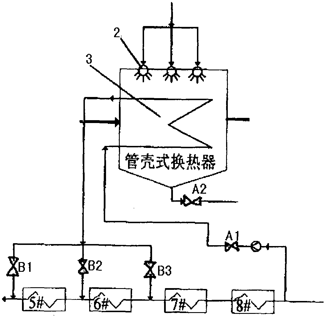 Integrated system for utilizing residual heat of boiler smoke and removing sulfur