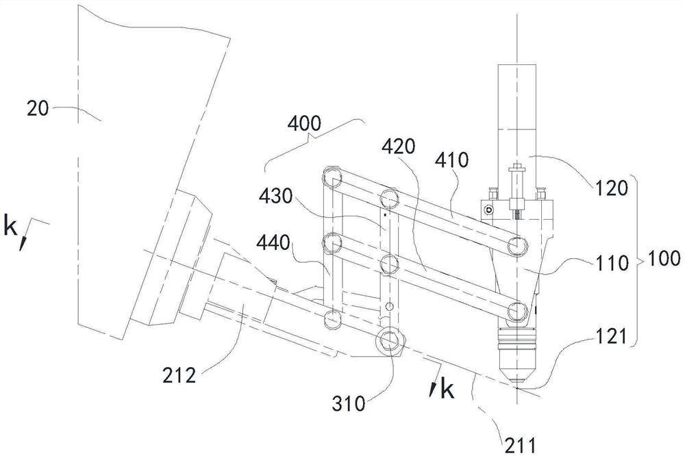 Automatic beveling device for flame cutting