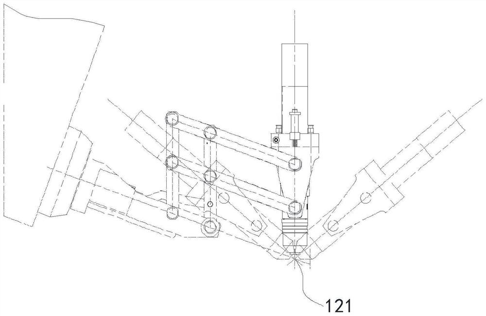 Automatic beveling device for flame cutting