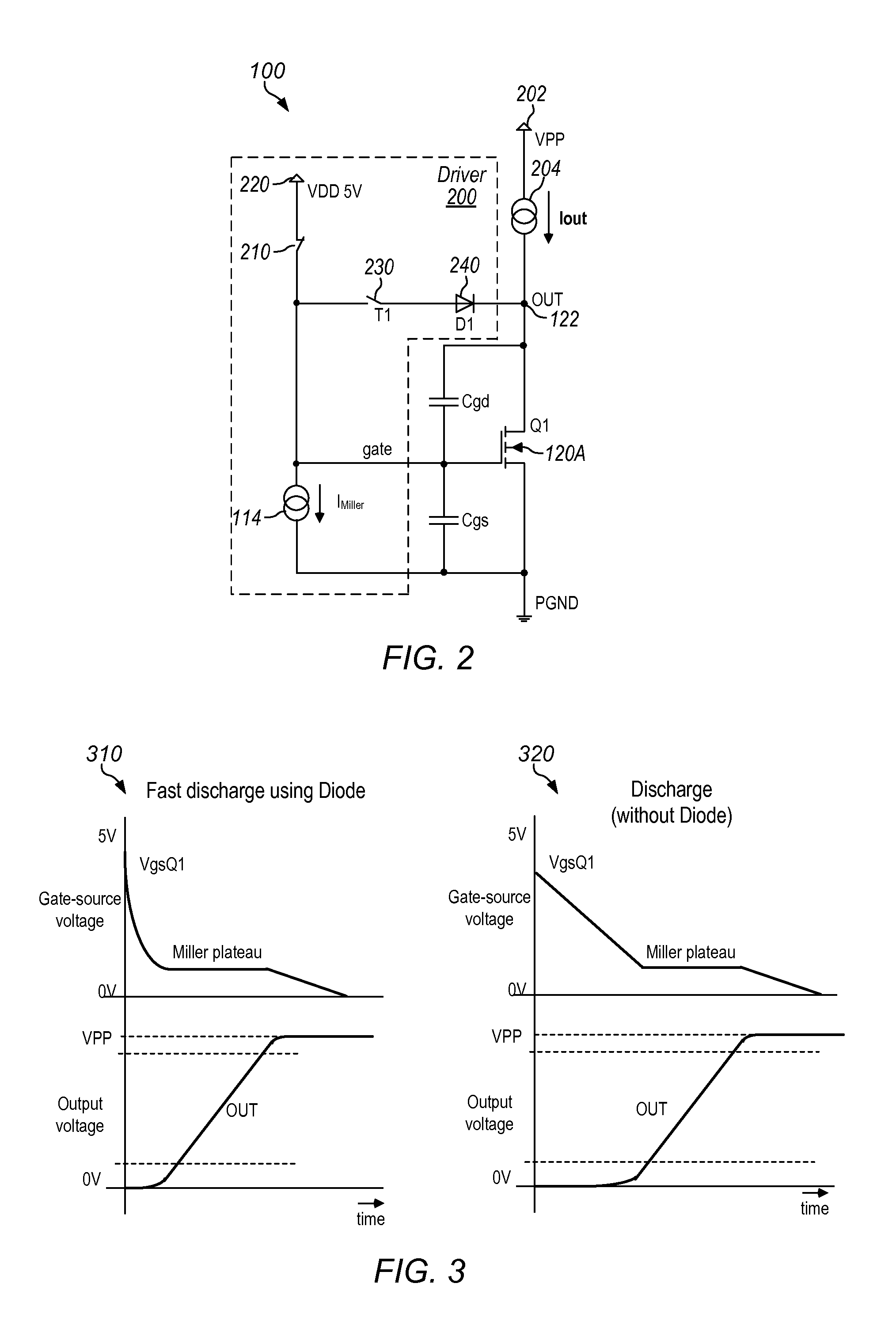 Amplifier using fast discharging reference