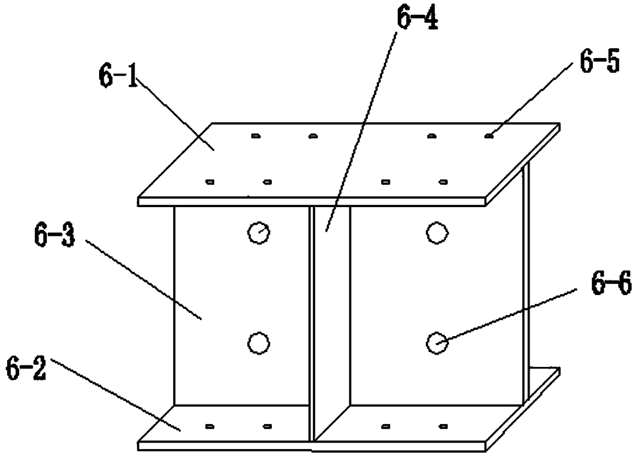 Outdoor bamboo-made assembled type double-pieced beam-column structure and assembling method and application thereof