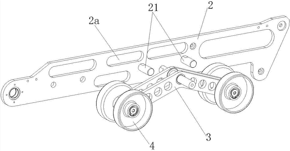 Caterpillar band elastic structure