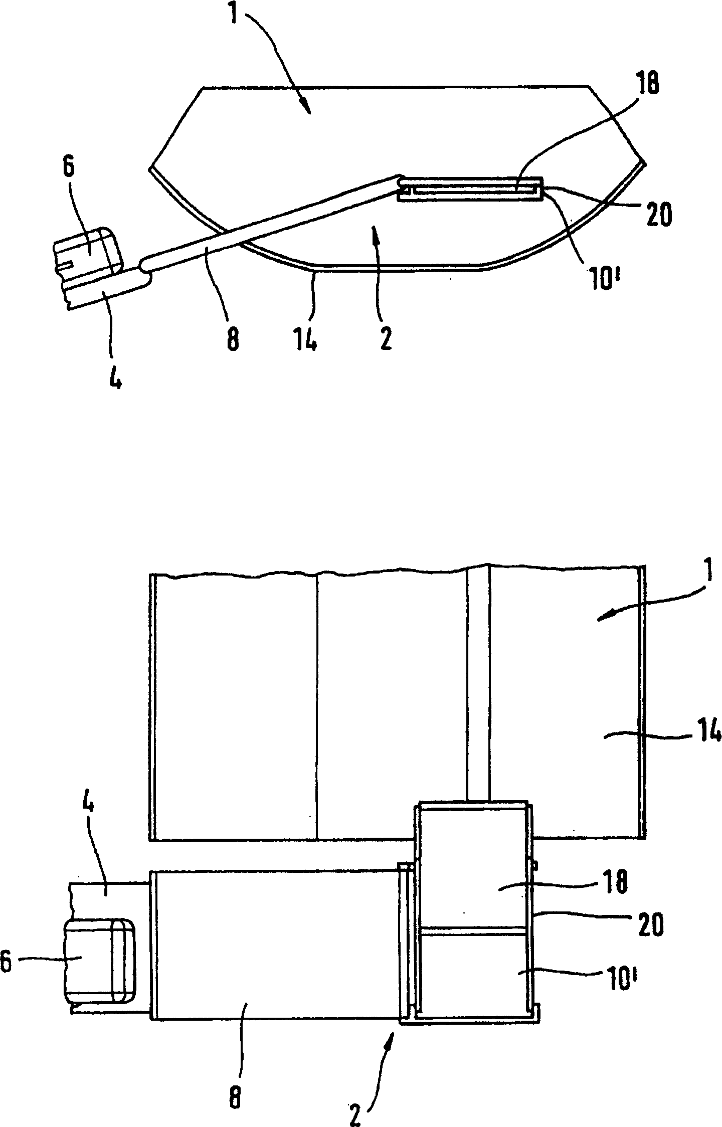 System for loading and unloading unit loads into a cargo hold, in particular of an aircraft, and intermediate transport device or corresponding transport unit