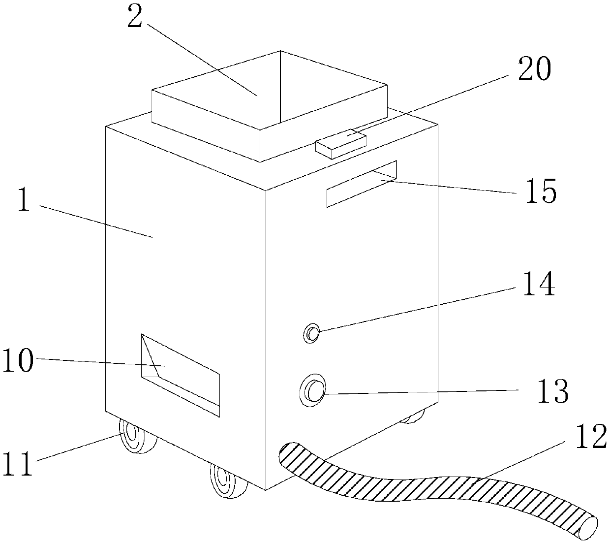 Vomit collecting device for digestive system department