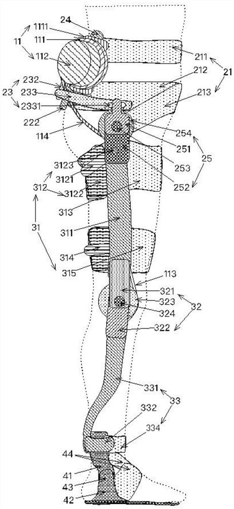 Flexible waist and hip mechanism and portable power assisting equipment thereof