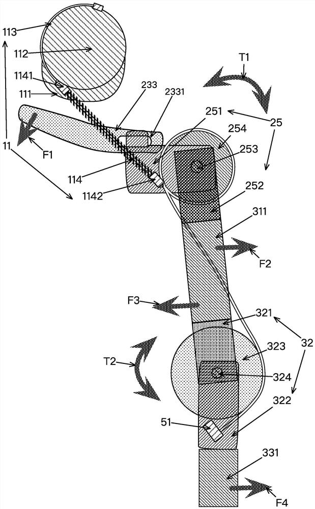 Flexible waist and hip mechanism and portable power assisting equipment thereof