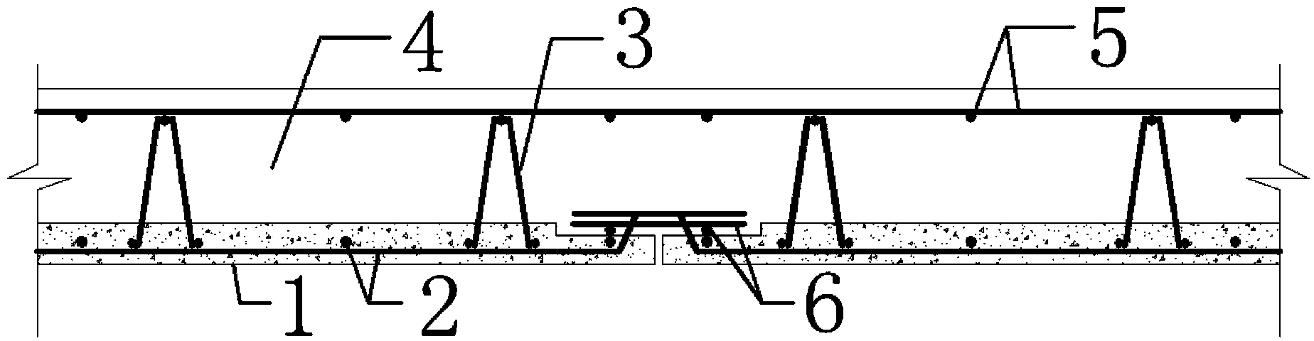 Jointing structure of composite floor