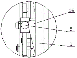 Single-column double-point inward-opening invisible safety gate link mechanism