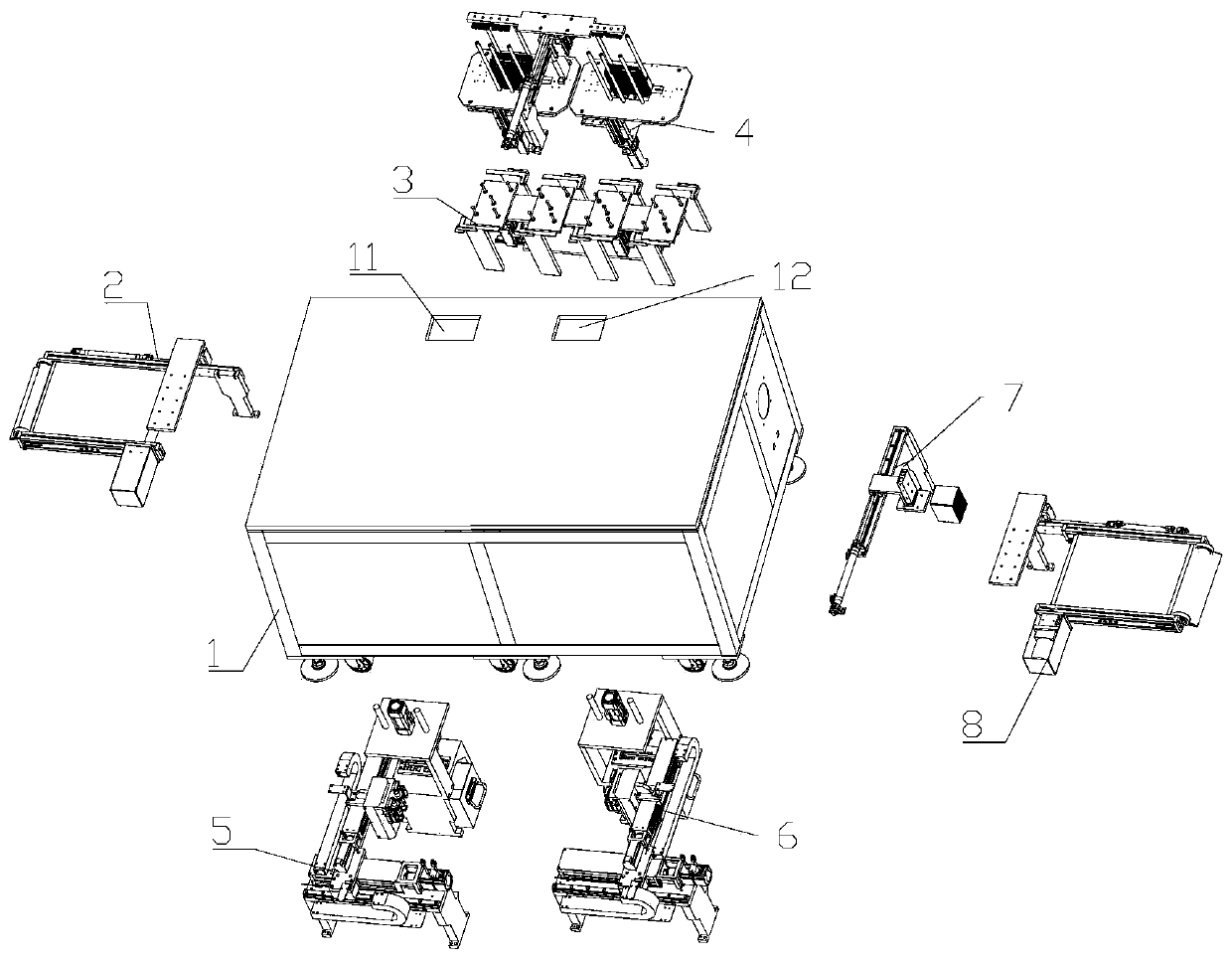 Telephone panel button assembly device and assembly device and method