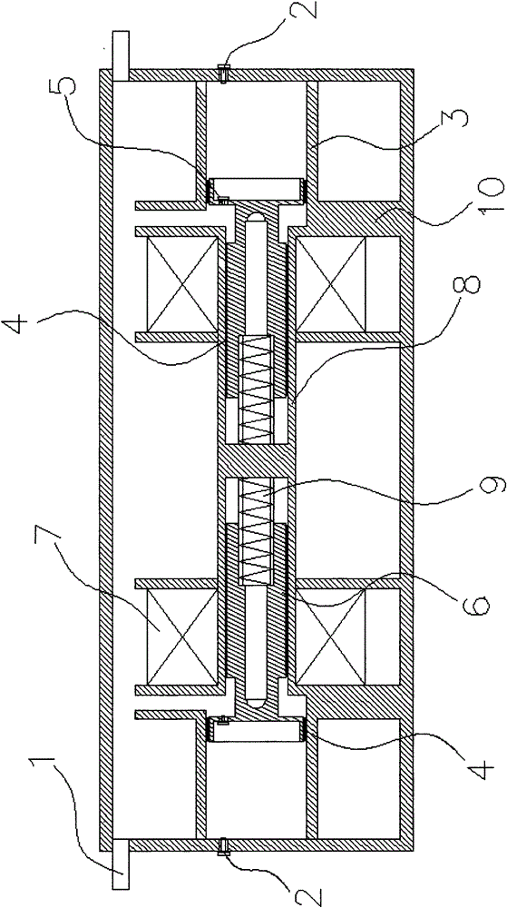 Double-head oil-free mute vacuum pump