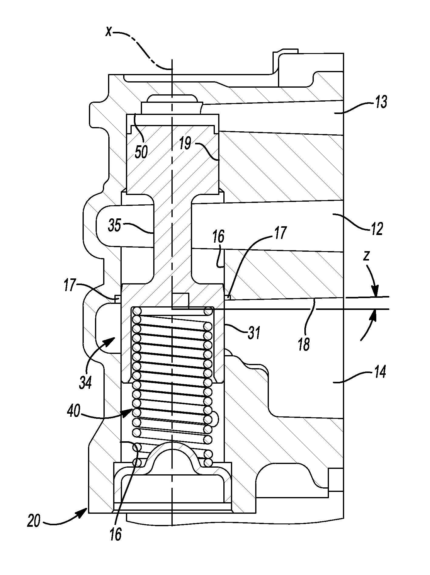 Low gain pressure relief valve for a fluid pump