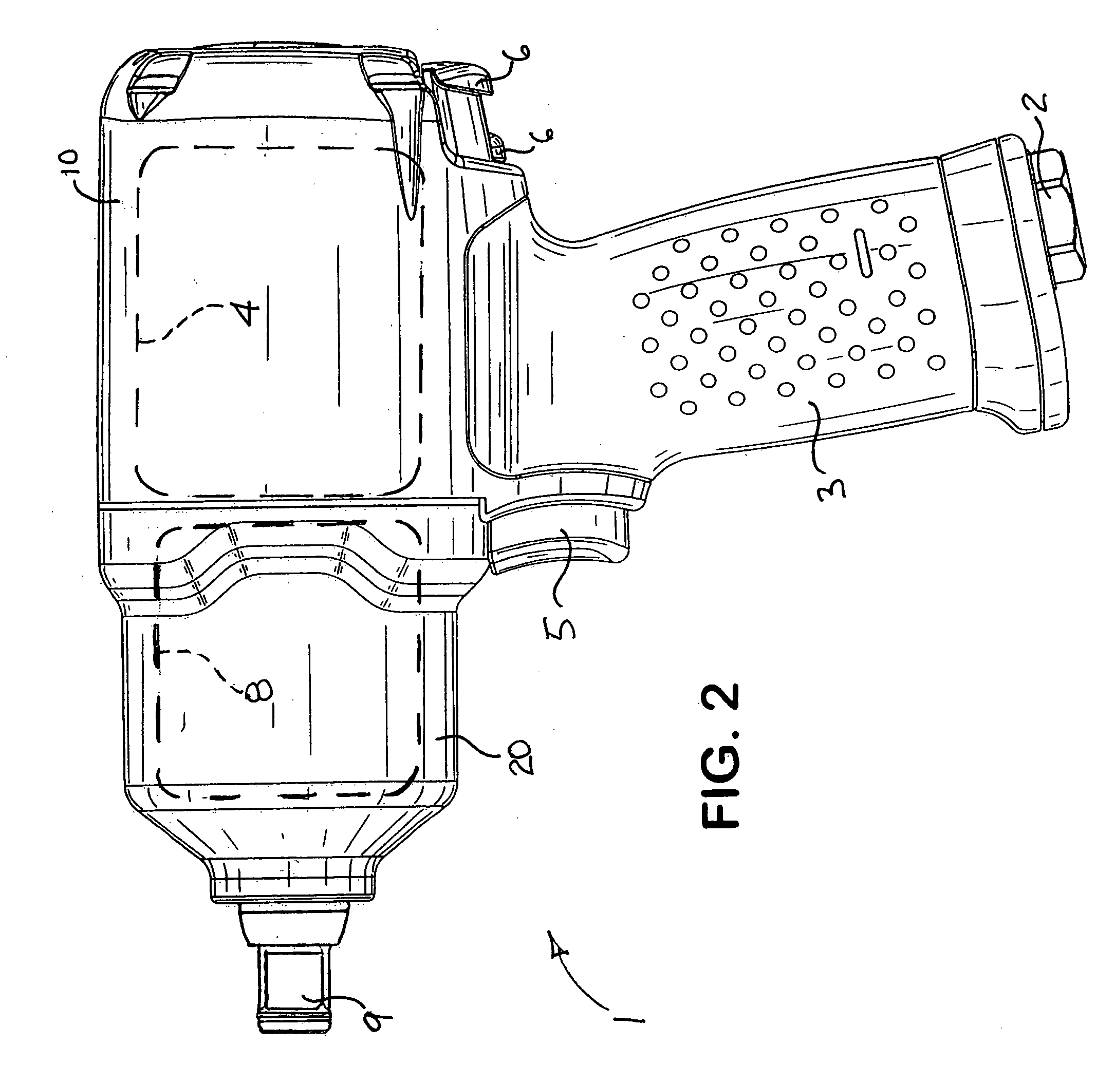 Titanium based containment structures for handheld impact tools