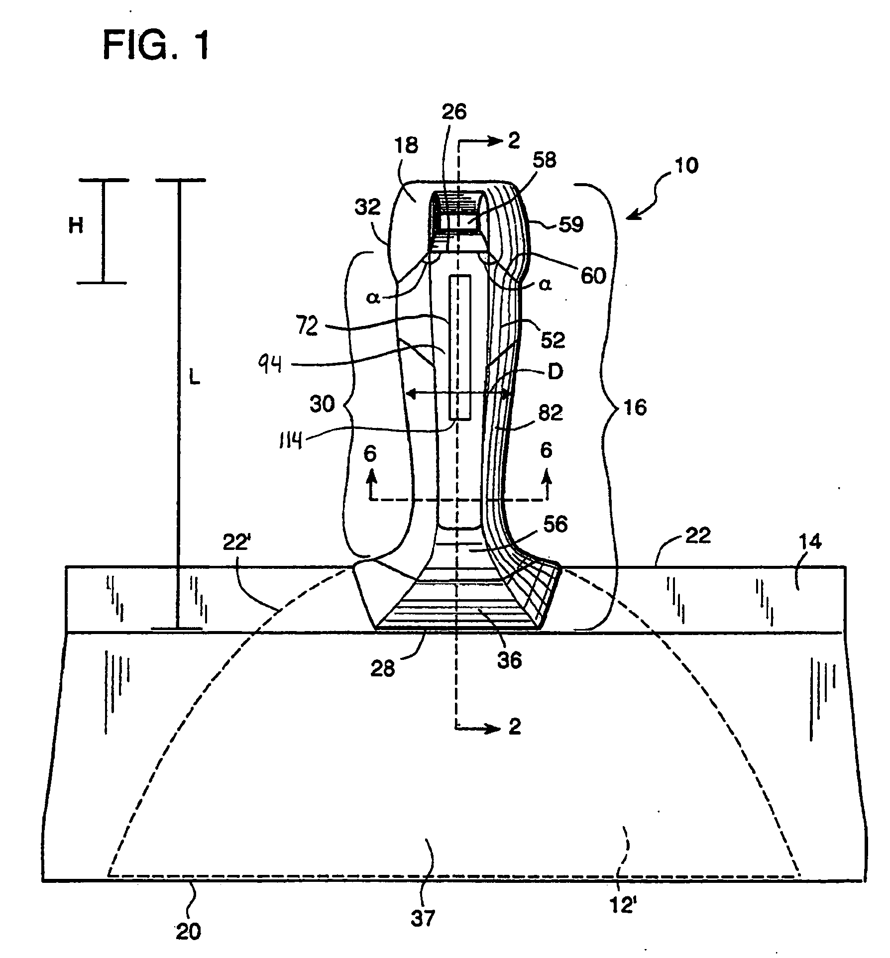 Taping knife handle with identification insert