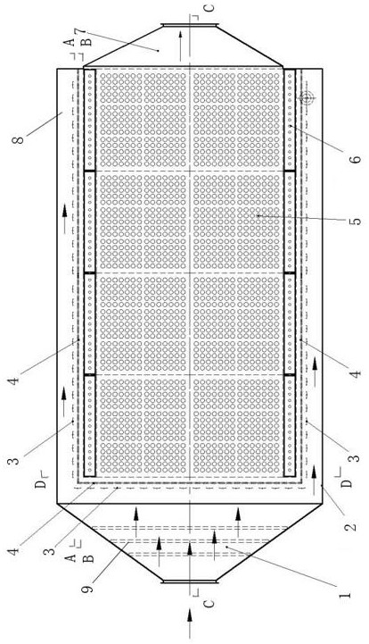 Full-area charged filtering dust remover