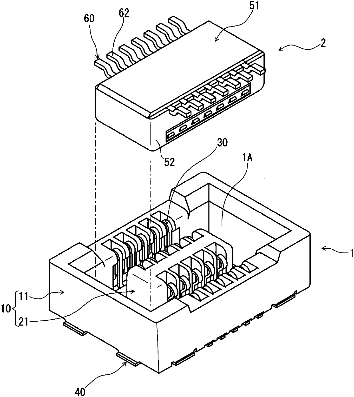 Electric connector for circuit substrate