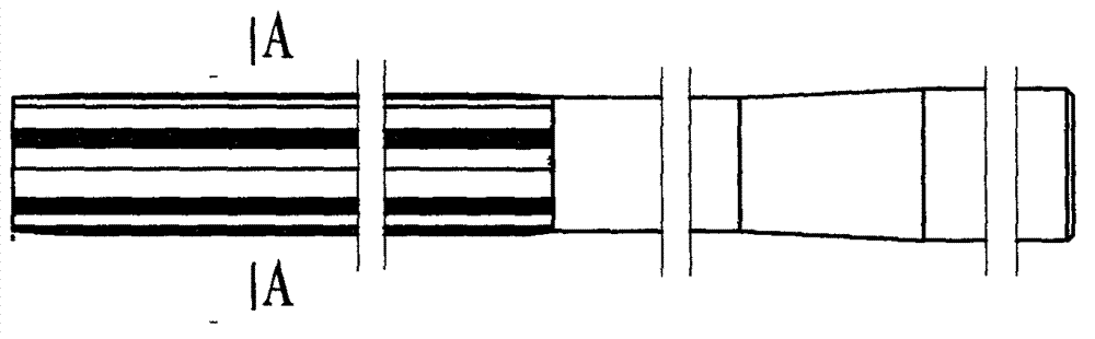 Hard alloy integral type expansion-extrusion countersink for machining deep hole