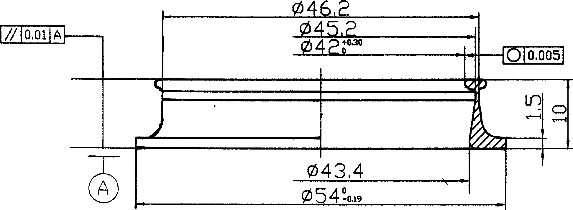 Method for fabricating flange ring