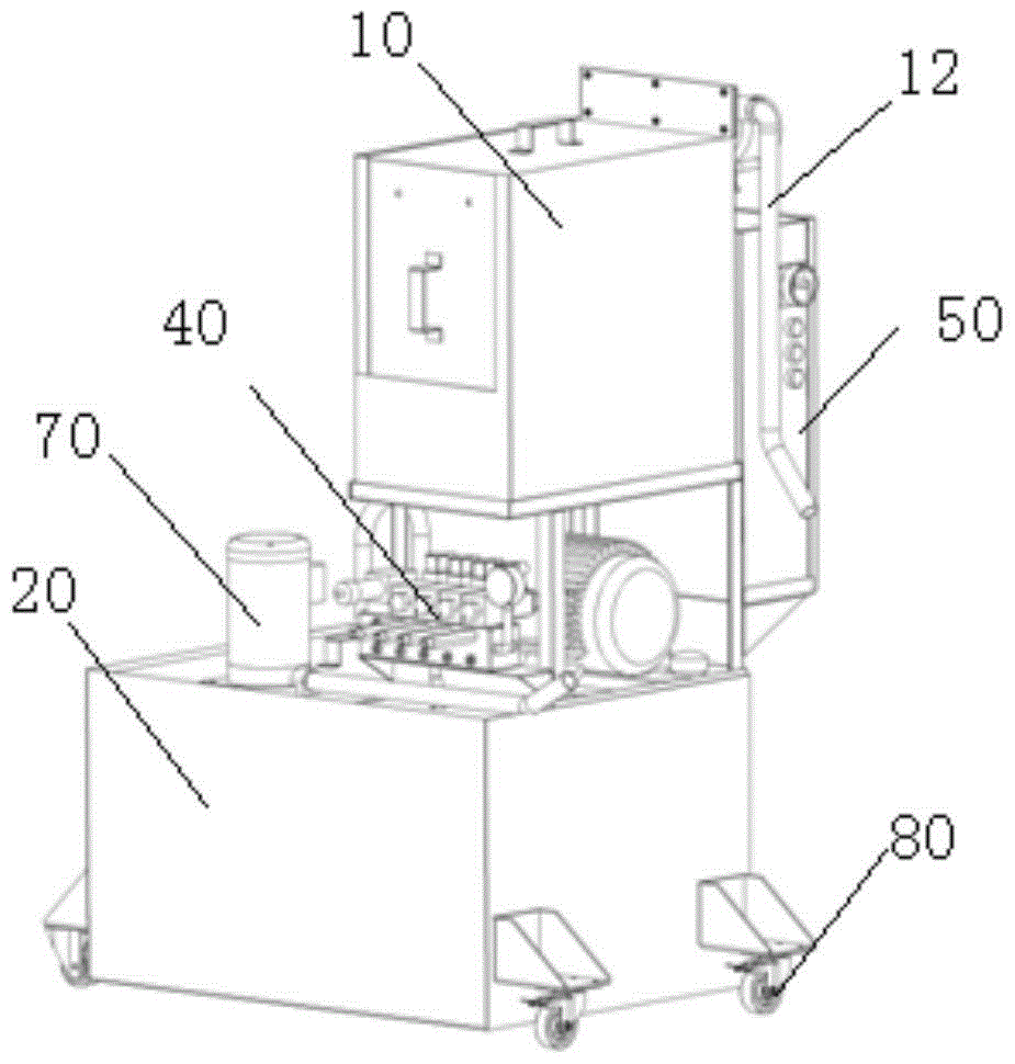 Oil pump pressurized cooling device