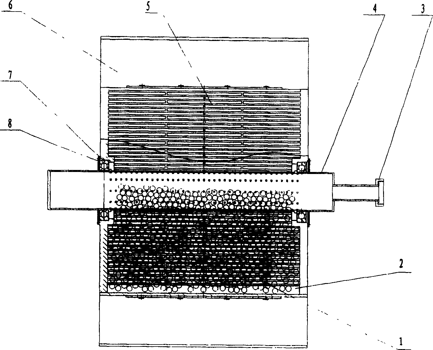 Rotating cage type floating stuffing biological sewage treatment method and equipment thereof