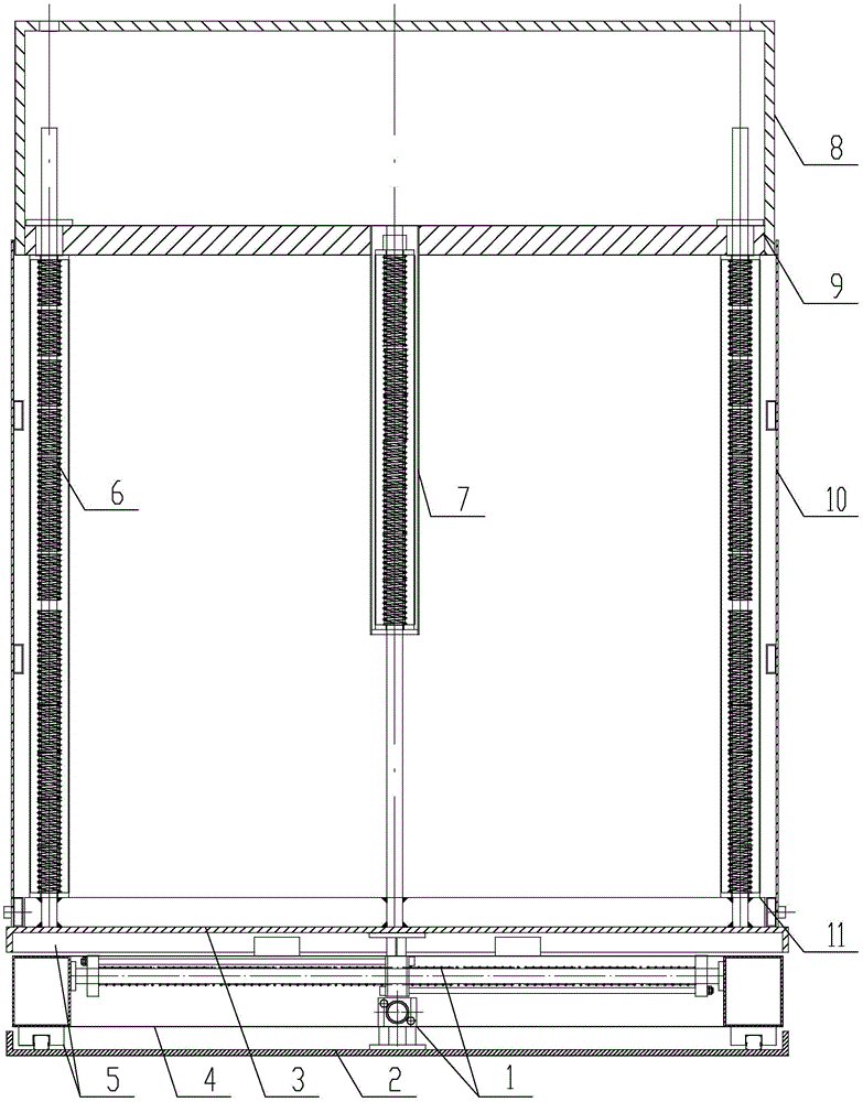 Shock-insulating elastic returning mechanism with preset starting load and start-control shock insulating equipment with preset starting load