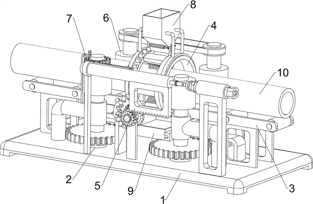 A steel pipe anti-rust coating device for steel processing