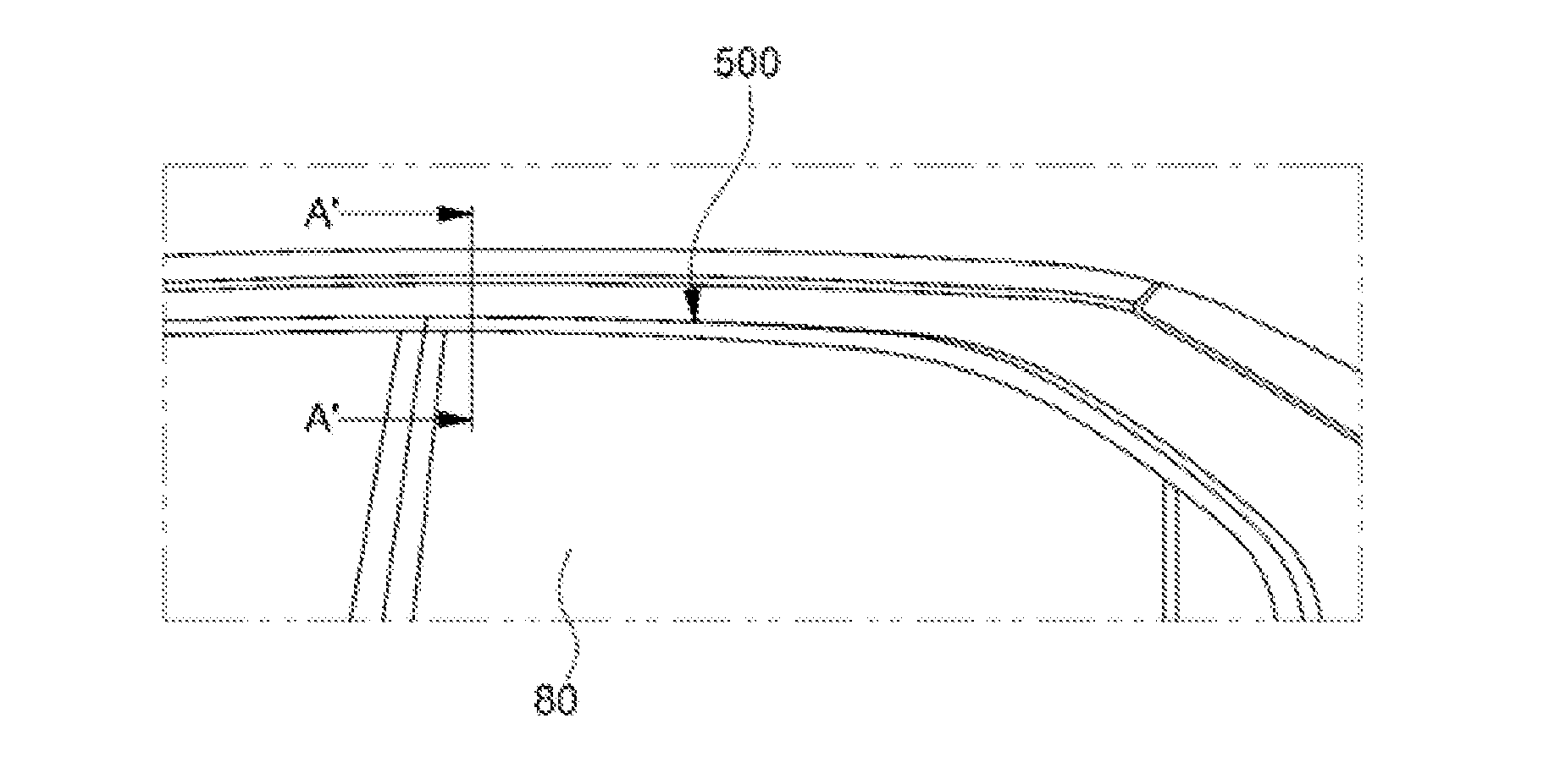 Door frame and molding device for vehicle