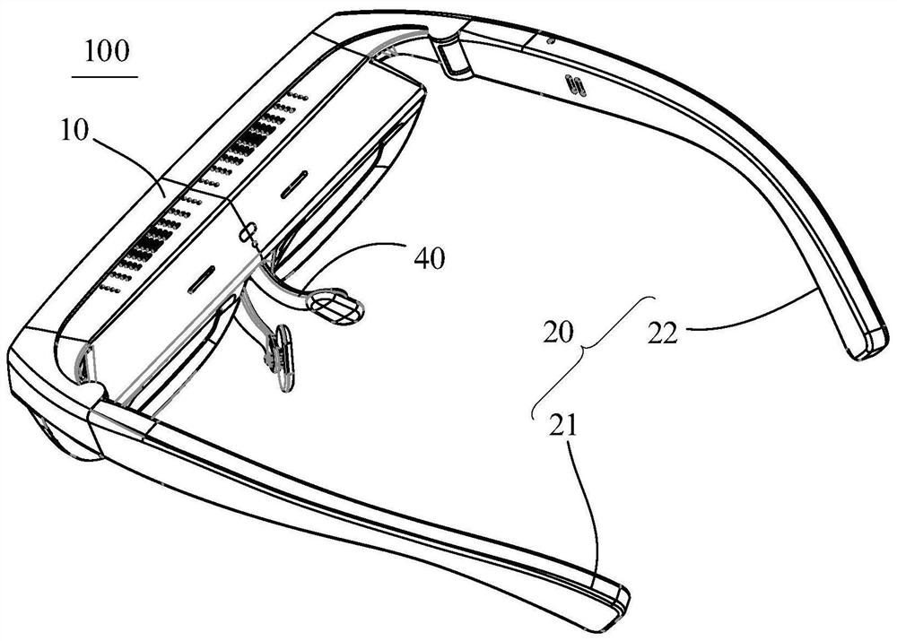 Shell body assembly for head-mounted equipment, and head-mounted equipment